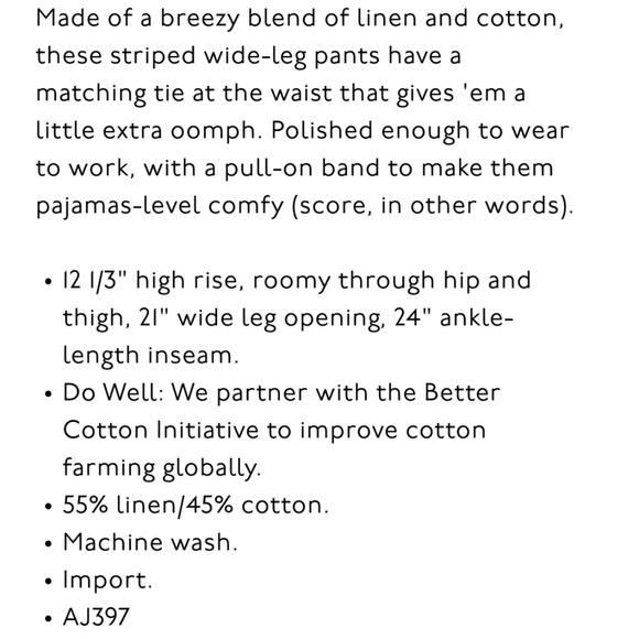 NWT Madewell  crop pants in stripe - Picture 6 of 6